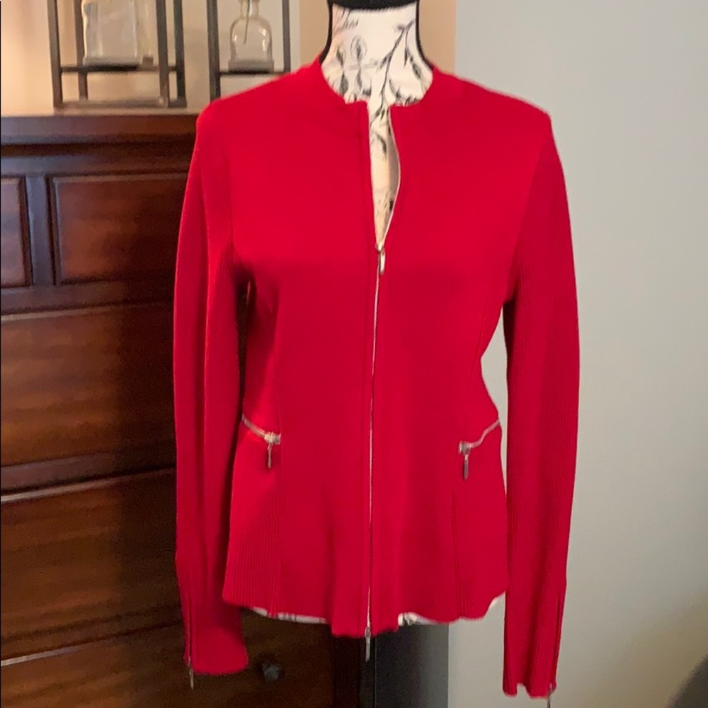 White House Black market red sweater